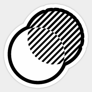 geometric circles Sticker